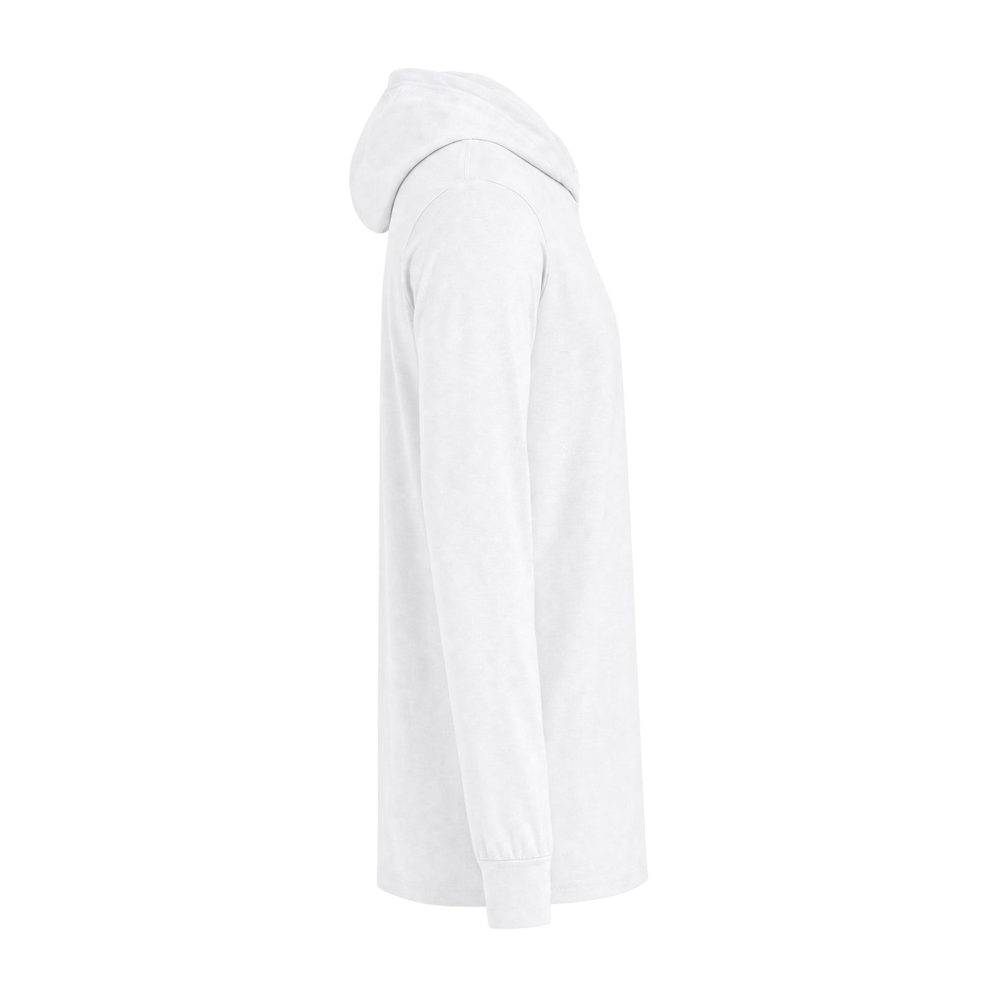 Fuel The Work Hooded Long-Sleeve Tee — Iron Will Coffee Co. Logo